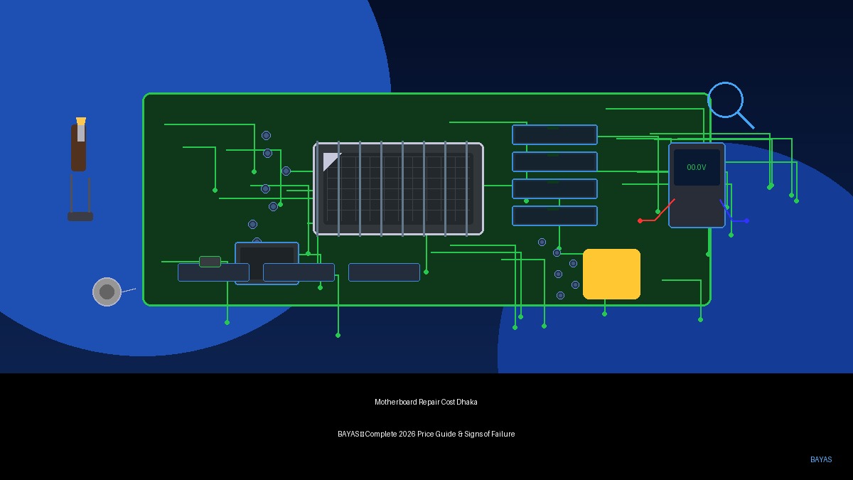Motherboard Repair Cost in Dhaka — Complete 2026 Price Guide & Signs of Failure — BAYAS Computer Repair Dhaka
